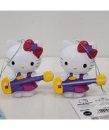 2012 Nwt Kurt Adler Hello Kitty W Guitar Christmas Ornaments Set of 2 by... - £12.95 GBP