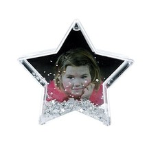 Dorr Star Shaped Snow Globe Photo Frame  - $14.00
