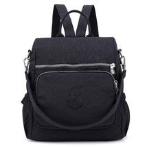 Preppy Style Women Backpack Waterproof Nylon School Bag Lady Women&#39;s Rucksack Fe - £41.80 GBP