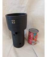 Toen Tokoname Vintage Modernist Art Pottery Ikebana Vase Nakano Black 9.... - $186.99