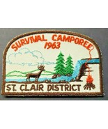 1963 B.S.A  Boy Scout of America Patch Survival Camporee St. Clair Dist.... - £14.91 GBP