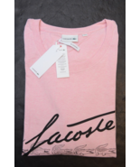 Lacoste TH9118 Men&#39;s Light Pink 100% Cotton Tee T-Shirt BIG &amp; TALL 2XLB ... - $866.22 MXN