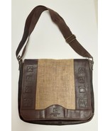 Juan Valdez Cafe Leather Straw Shoulder Bag Crossbody Tote Purse Messeng... - £204.95 GBP