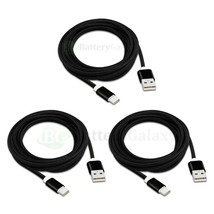 3X USB Type C 10FT Braided Charger Cable Cord for Phone Motorola Moto Z2 Z3 Play - £13.78 GBP