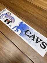 Vintage Cleveland Cavaliers Bumper Sticker NBA Basketball Trench  11” JD - £4.74 GBP