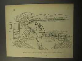 1950 Cartoon by Otto Soglow - One - two - three - testing - one - two -  - £14.52 GBP