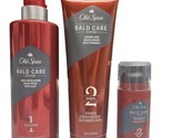 Old Spice Bald Care System Bundle 3 Piece Set, Wash, Shave, Moisturize READ - $23.99