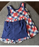 Start Up Kids Little Girls Toddler Red White Blue 4th Of July 2pc Outfit... - €12,61 EUR