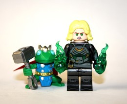 PAPBRIKS Sylvia with Thor Frog Loki TV Show Custom Minifigure! - $7.70