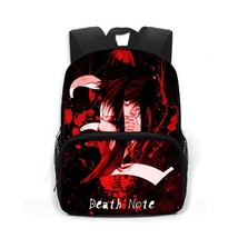 Anime Japan Note Pattern Schoolbag Children Fearsome Teenagers Backpack ... - £21.66 GBP