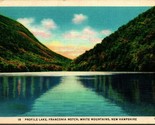 Profile Lake Franconia Notch New Hampshire NH Linen Postcard E7 - $4.04