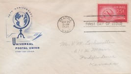 ZAYIX US C44 House of Farnam blue FDC 25c UPU anniversary air mail USFM1... - $5.00