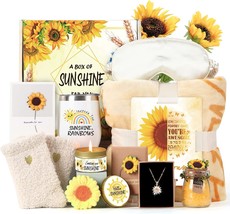 Sending Sunshine Gift 11Pcs Sunflower Gifts for Women Care Package Birthday Gift - £62.25 GBP