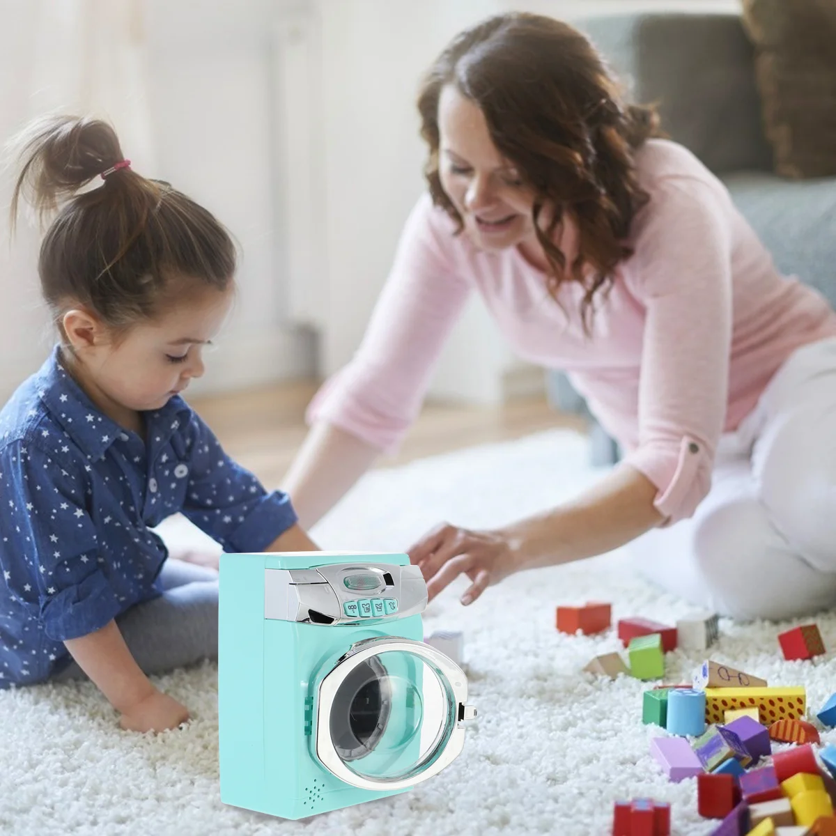 Kids Washing Machine Interactive Early Learning Housekeeping Home Pretend Play - £24.63 GBP