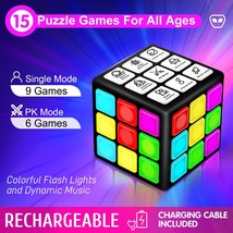 Rechargeable Game Cube 15 Fun Brain Memory Game with Score Screen Cool Toys for  - £56.67 GBP