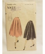 Vogue Sewing Pattern 7446 1950&#39;s Circle Skirt Cut AS IS - $12.86