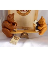 Celebration Wooden Gift Craft Pozy Bear Simple Pleasures Teeter Totter F... - £27.37 GBP