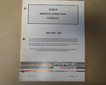 1984-1995 Forza Fuoribordo Servizio Literature Catalog 90-826290 Barca B... - $21.94