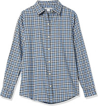 Amazon Essentials Women s Classic-Fit Long-Sleeve Lightweight Plaid Flannel Shir - £7.60 GBP