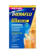 Thera flu Severe Cold Relief Daytime Powder, Honey Ginger, 6 CT Exp 2025 - £10.64 GBP
