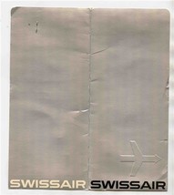 Swissair Ticket Jacket &amp; Ticket &amp; Tags Shops Brochure New York Zurich 1971  - $21.78