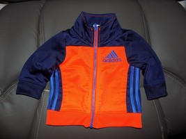 ADIDAS TRACK ZIP UP JACKET MULTI-COLOR SIZE 3 MONTHS INFANTS EUC - £12.05 GBP