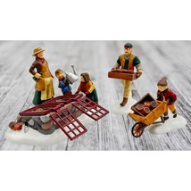 Dept 56 Dickens Village Series Tending The Cold Frame Accessories Figures Xmas - £19.94 GBP