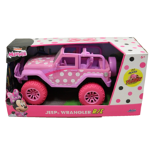 Disney Minney Mouse 1:16 Jeep Wrangler RC Remote Control Car Pink Jada Toys - £27.89 GBP