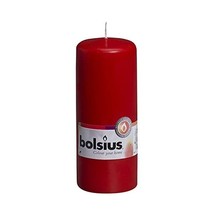 Bolsius 103614600141 Pillar Candle, Paraffin Wax, Red  - $13.00