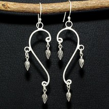 Solid 925 Silver Handmade New design 3 inch Earring For Women&#39;s Jewelry - £4.61 GBP