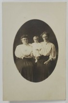 Victorian Women with Sweet Child c1900s Postcard R8 - $6.95