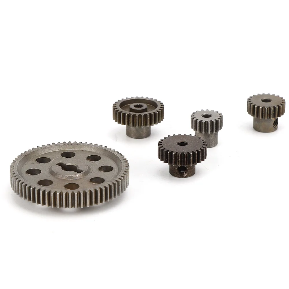 Game Fun Play Toys 5pcs Main Gear 64T 17T 21T 26T Differential Main Metal Spur G - £22.91 GBP