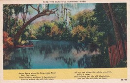 Beautiful Suwannee River &amp; Poem Dixieland Postcard B01 - $2.99