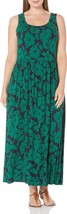 Amazon Essentials Women Sleeveless Tank Waisted Maxi Dress 3X blue green... - £10.64 GBP