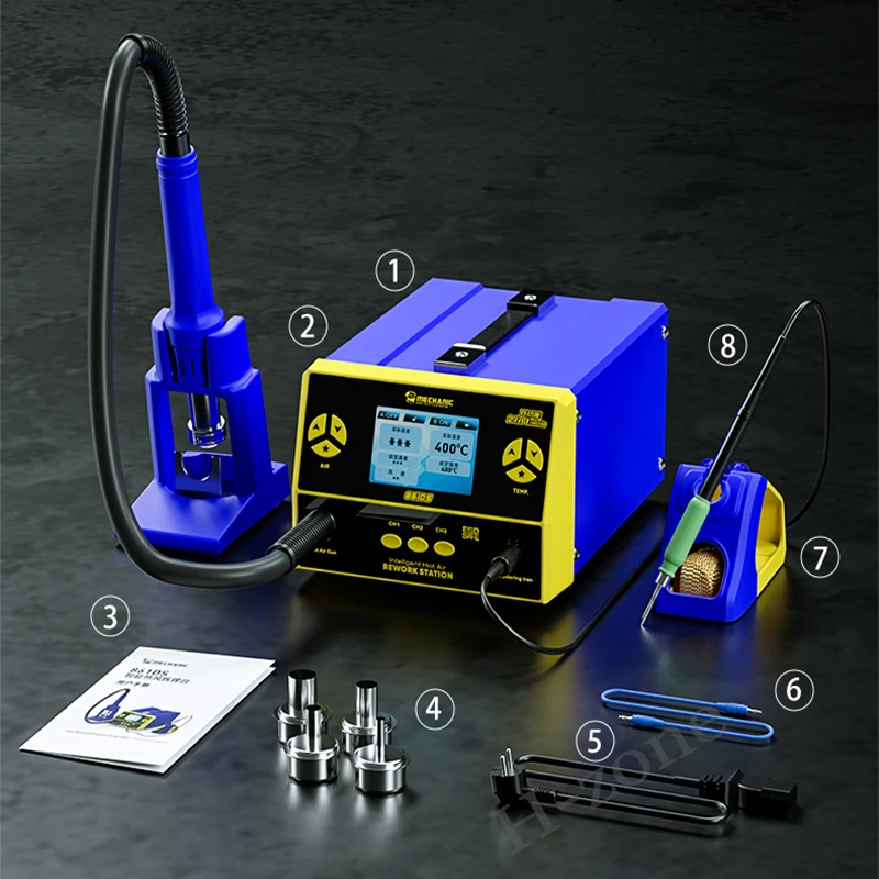 MECHANIC 861DS 2in1 Welding stand 1000W heat  and 50W 210 soldering  for BGA rew - £592.31 GBP