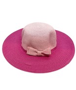 Janie and Jack &quot;Pretty in Panama&quot; NWT Ombre Pink Sun Hat 6-8 Yrs With Bo... - $24.00
