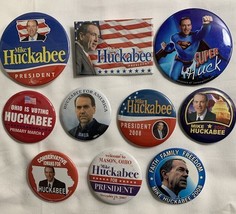 10 Vintage Political Buttons Pins Pin-Back Mike Huckabee   (C) - $7.43