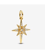 14k Gold-plated Sparkling North Star Dangle Charm  763608C01 - $24.42 CAD