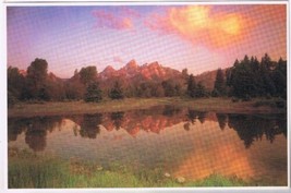 Postcard Sunrise On Teton Range Grand Teton National Park Wyoming - $2.15