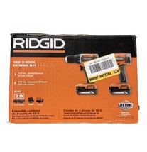 USED - RIDGID 18V Cordless 2-Tool Combo Kit Drill/Driver Impact Driver (... - $100.29