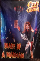 OZZY OSBOURNE Diary of a Madman FLAG CLOTH POSTER BANNER CD Rock - $380.72 MXN