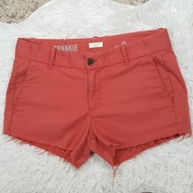 J Crew Salmon Frankie Cut-Off Shorts Size 6 - $192.53 MXN