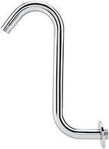 201 Stainless Steel 8Inch High Rise S-Curved Goose Neck Shower Extension Arm - £34.33 GBP