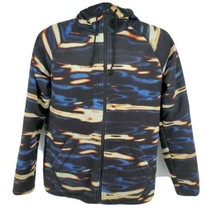 Burton Gore Windstopper Jacket Size S Hooded Jazzy Trippy Pattern - $70.64