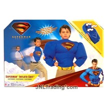 Year 2006 Dc Electronic Superman INFLATO-SUIT Costume With Fan And Cape Included - £39.73 GBP