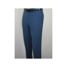 Men Suit BERLUSCONI Turkey 100% Soft Italian Wool Super 180's 2pc #Ber31 Blue image 9