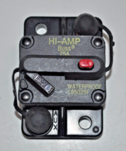 NEW BUSS Bussman Hi-Amp 25A 42VDC Circuit Breaker WATERPROOF - Part# 185... - £20.23 GBP