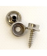 Snap Cap &amp; Socket, All Stainless Steel w/ 5/8&quot; Inch #8 Screw Stud 16 Pie... - $30.38 CAD
