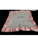 Aden + Anais Birds On A Wire Issie Baby Security Blanket Satin Trim Pink... - $638.54 MXN