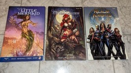 Grimm Fairy Tales Myths &amp; Legends, the Little Mermaid, And Realm Knights Comics - £23.71 GBP